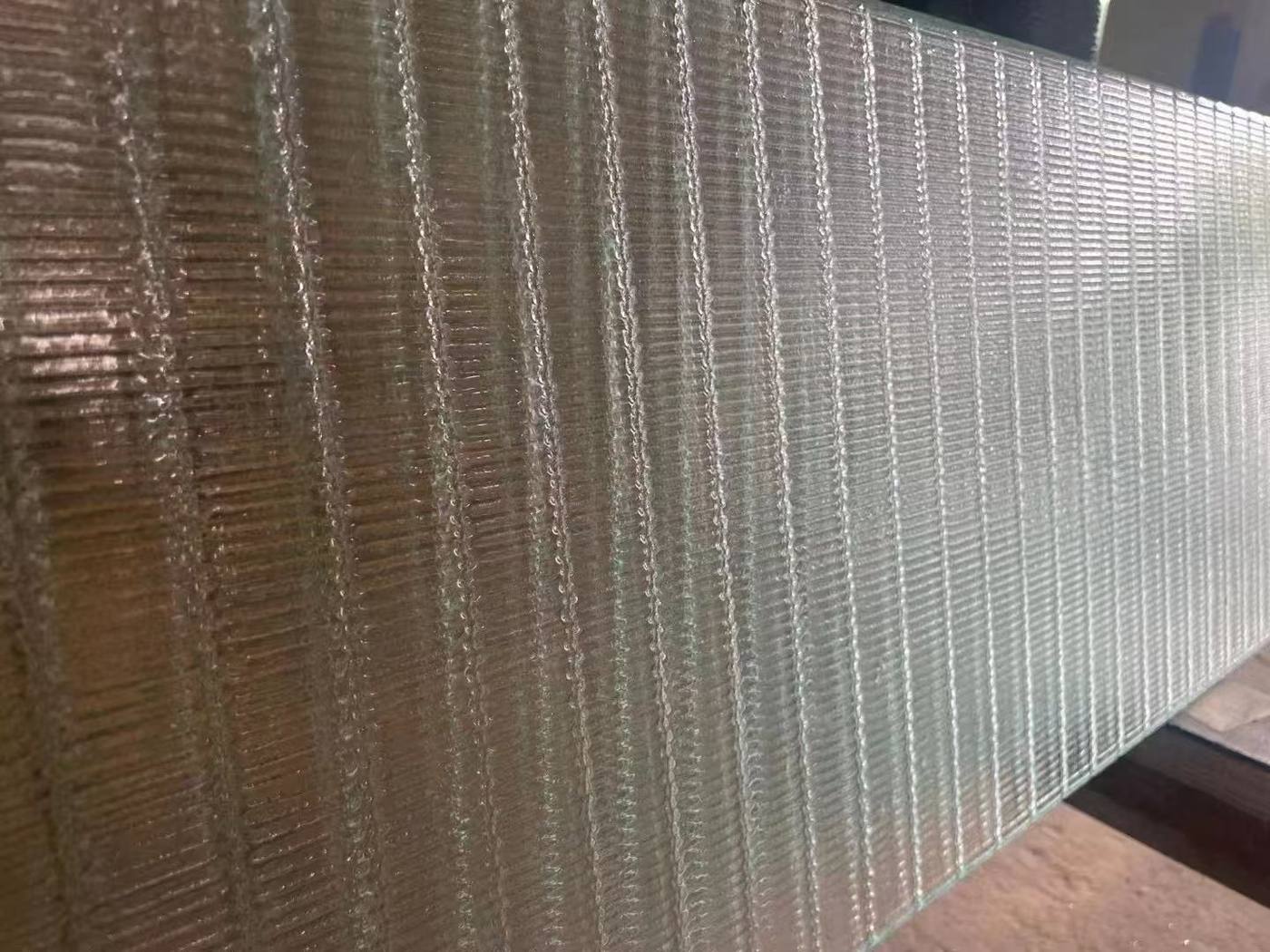 Textured glass detail — Bridal Boutique · Curved Textured Glass Project by ETERNAL