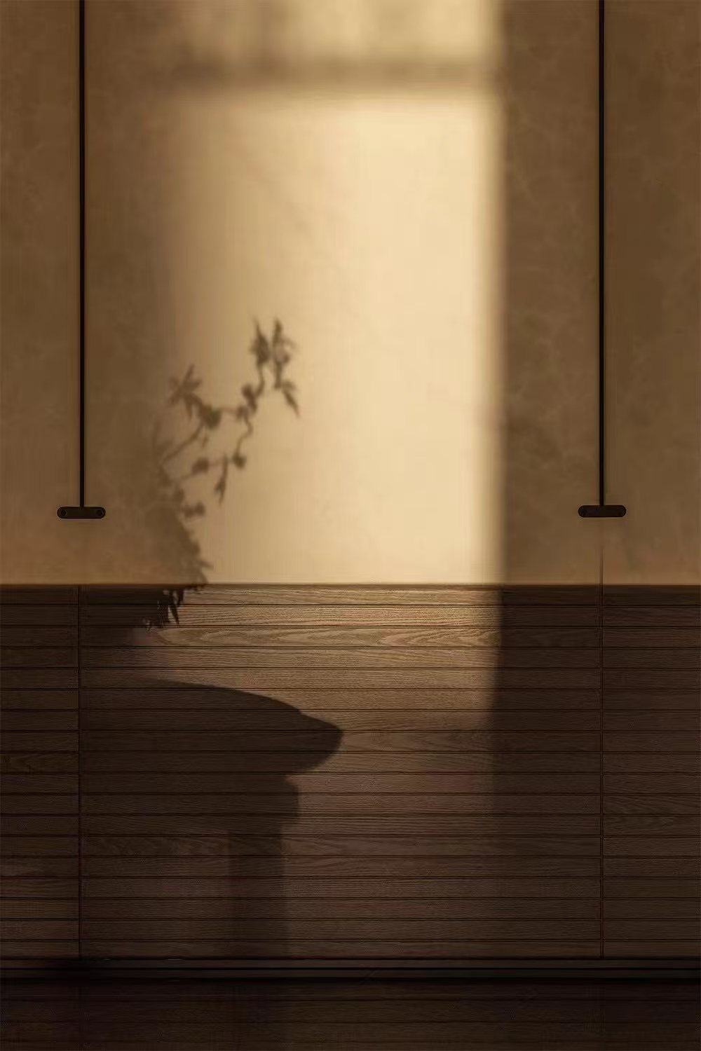 Light and shadow on the screen — Chunhe Jiuzhang Sales Gallery · Shoji Glass Screen Project by ETERNAL