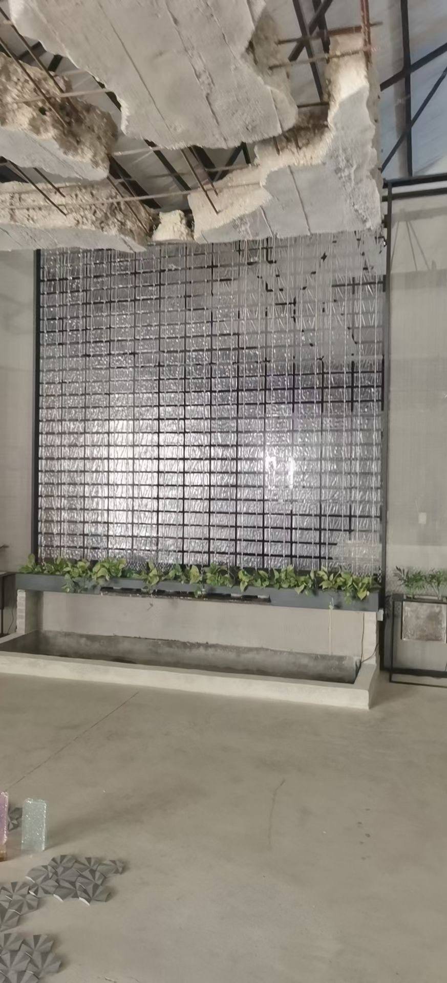 Crystal glass lobby screen — Clubhouse Lounge · Crystal Glass Tile Art Wall Project by ETERNAL